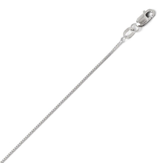 Italian 10k White Gold Box Chain